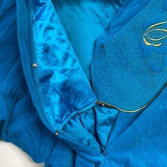 Vintage Vanity Fair Peacock Blue Robe 80's NWT Size XL RARE - Picture 7 of 10